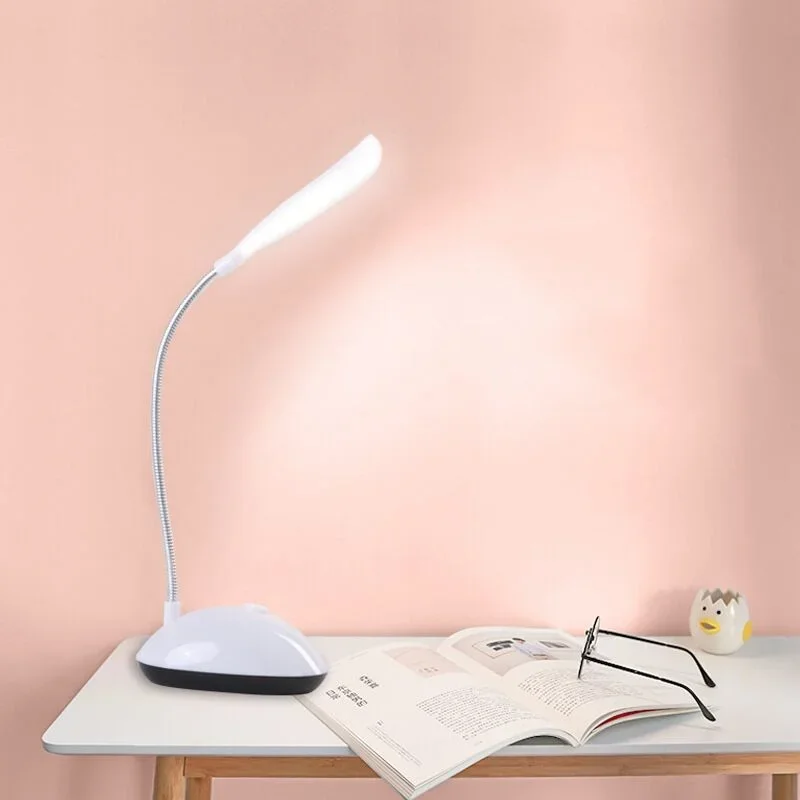 1Pc LED lampe de Table pliante lampe de lecture AAA alimenté par batterie Protection des yeux lampe de nuit chambre chevet étude éclairage bureau lumière