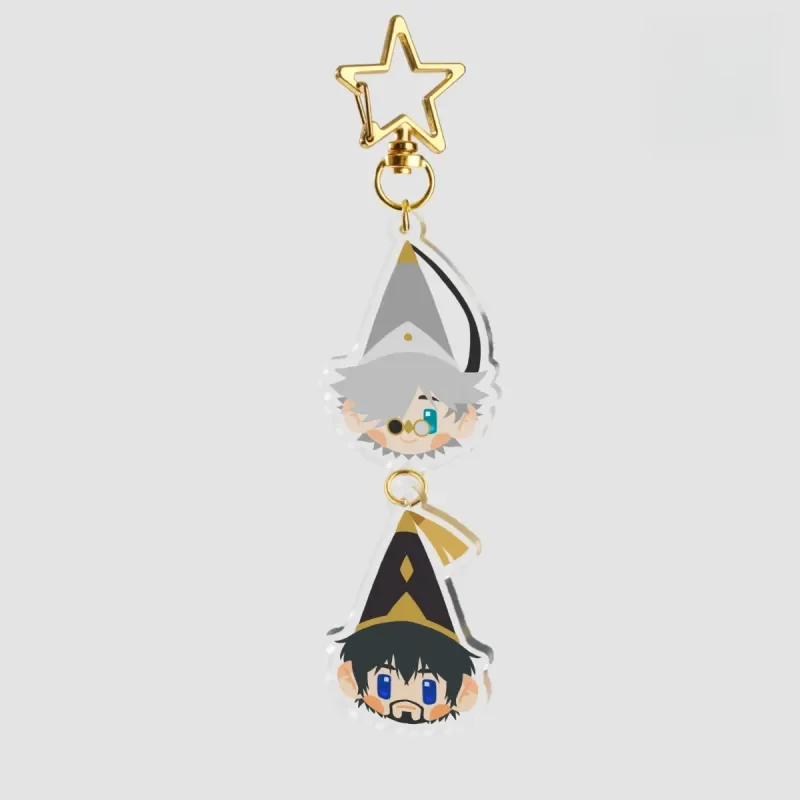 Hexenhut-Atelier Acryl-Schlüsselanhänger Qifrey Olruggio Anime-Charakter-Anhänger Cartoon-Figur Schlüsselring Sammlerstück Geschenk für Fans