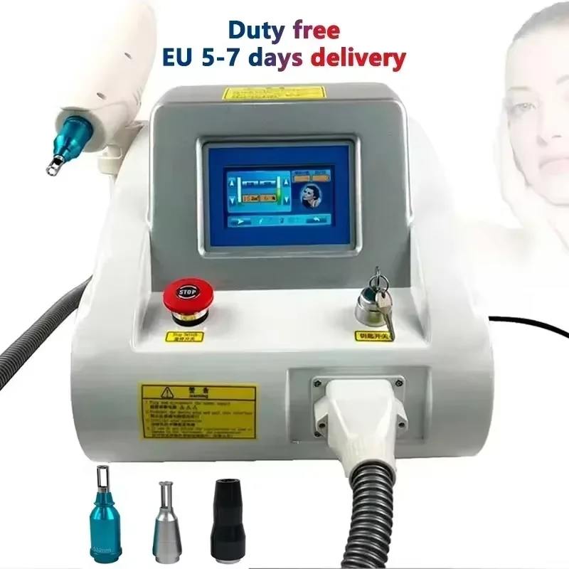 Macchina portatile per la rimozione dei tatuaggi laser, interruttore Q, 1064NM, 532NM, 1320NM, rimozione dei tatuaggi, laser, sbiancamento della pelle, rimozione dei pigmenti