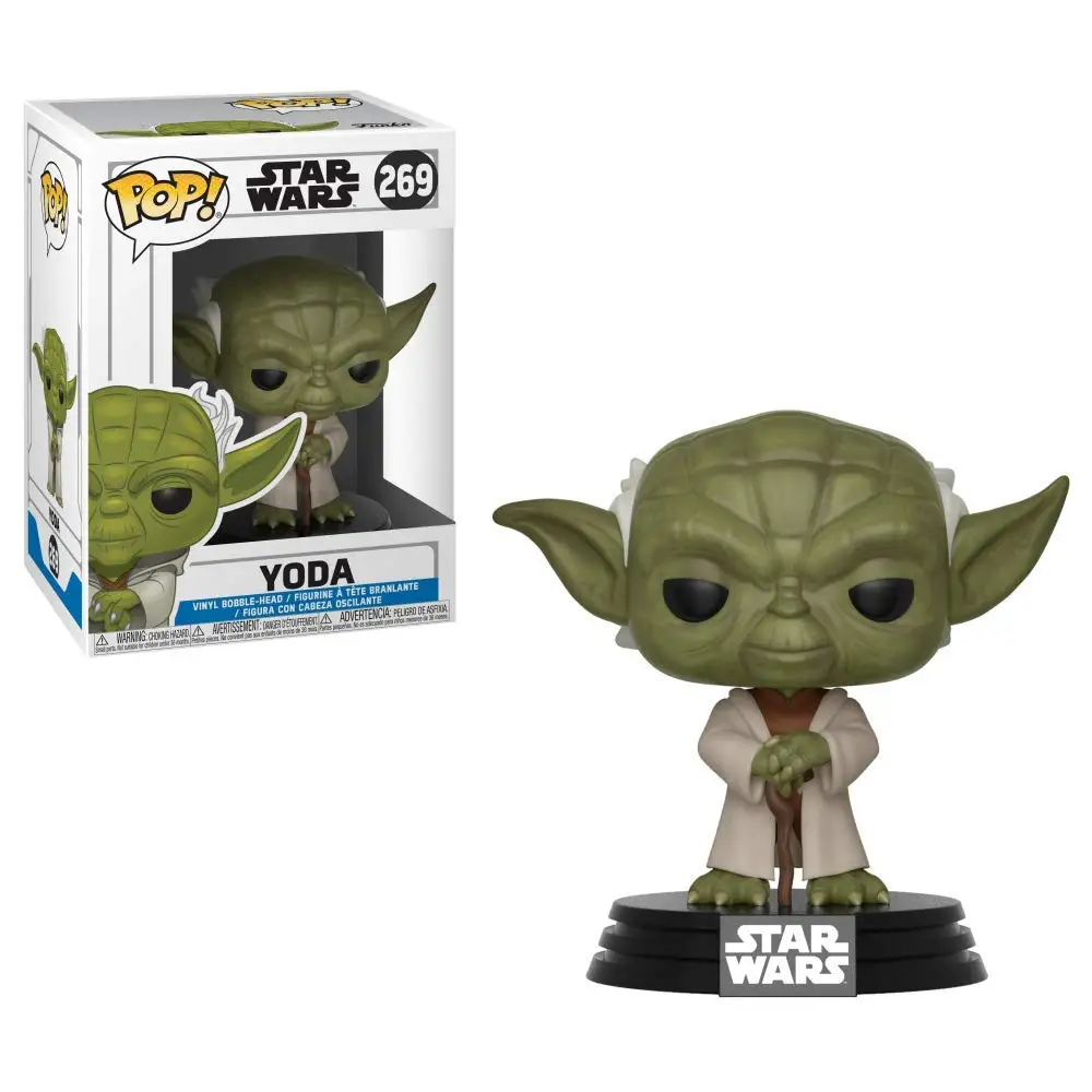 31799 FUNKO POP! Star Wars: The Clone Wars-Yoda Figure, original, Toys for Children, Gifts, Collector, Figures, Shop, with Box, New, Official License