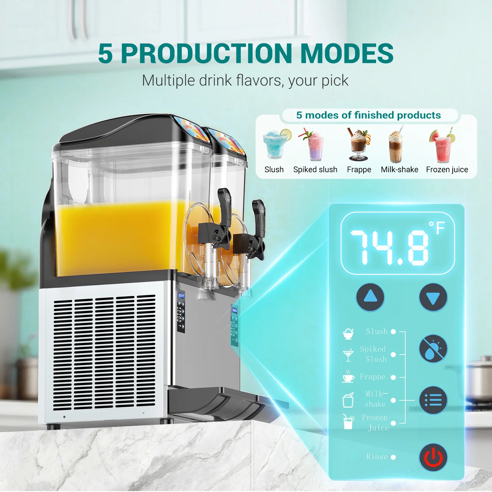 8 Gal/30 L Commercial Slushy M - огляд і ціна Slushy Machine