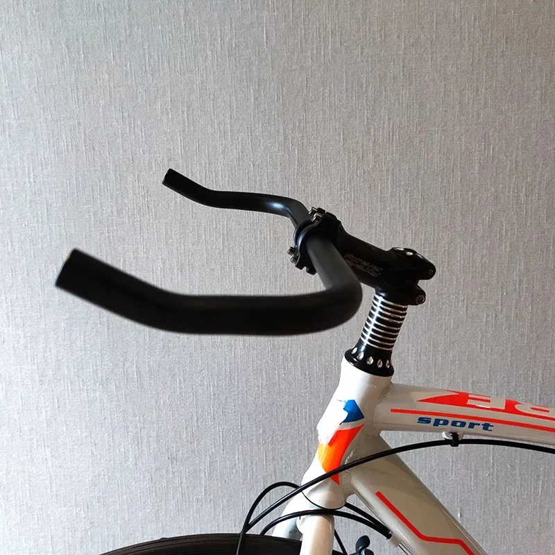 AliExpress NONE Fixie Bike Handlebar 25.4mm 420mm Road Bike TT Handlebar Aluminum Alloy Single Speed Bike Track Bicycle Rest Handle Bar Parts