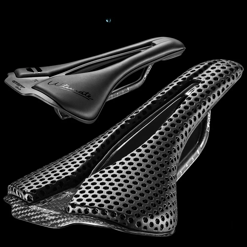 AliExpress UK Lexon RYET 3D Printed Bicycle Saddle Ultralight 120g Carbon Saddle 250x140mm Bike Seating for MTB Gravel