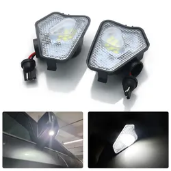 2Pcs Car Led Under Side Rearview Mirror Puddle Light For Mercedes Benz A B C E CLA GLA GLK S Class W176 W204 W212 W246 X164 12V