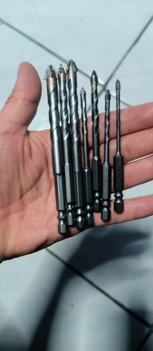 1/7pcs Tungsten Steel Serrated Drilling Bit Set For Ceramic Plastic Tile Ceramic Glass Concrete photo review