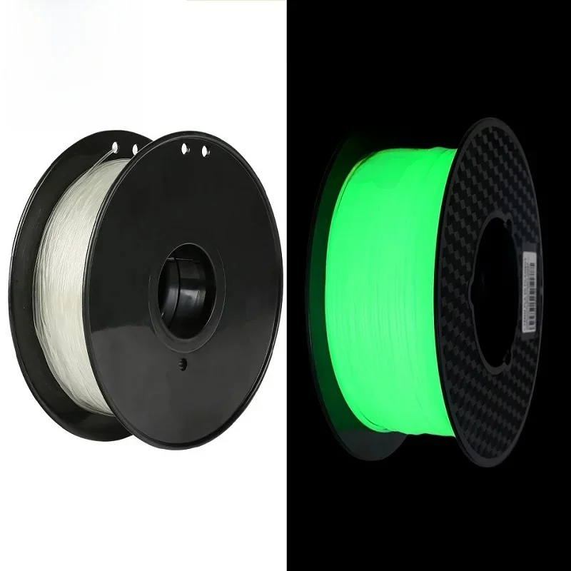 Świecący PETG świecący w ciemności Filament do drukarki 3D 1,75 mm Materiał sublimacyjny Drukowanie 3D Plastikowy filament PETG Przezroczysty — zdjęcie produktu 7