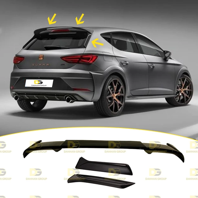 Seat Leon Mk3 And Mk3 Facelift 2012 - 2019 Cupra R Style 3 Pieces Rear  Spoiler Carbon Fiber Look Or Painted Surface Fiberglass - Auto Sale -  AliExpress