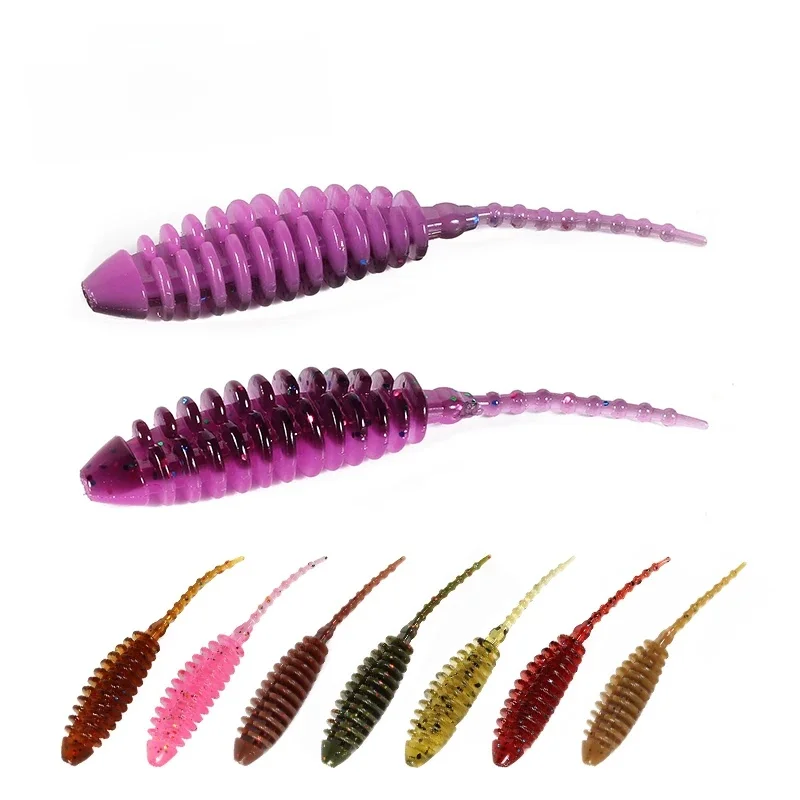 Supercontinent CHORO petite queue d'appât souple 50mm Pesca artificielle Leurre Souple leurres de pêche