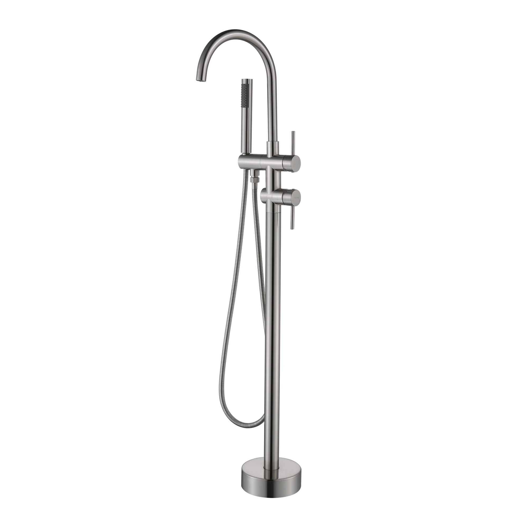 

Double Handle Freestanding Tub Filler with Handshower