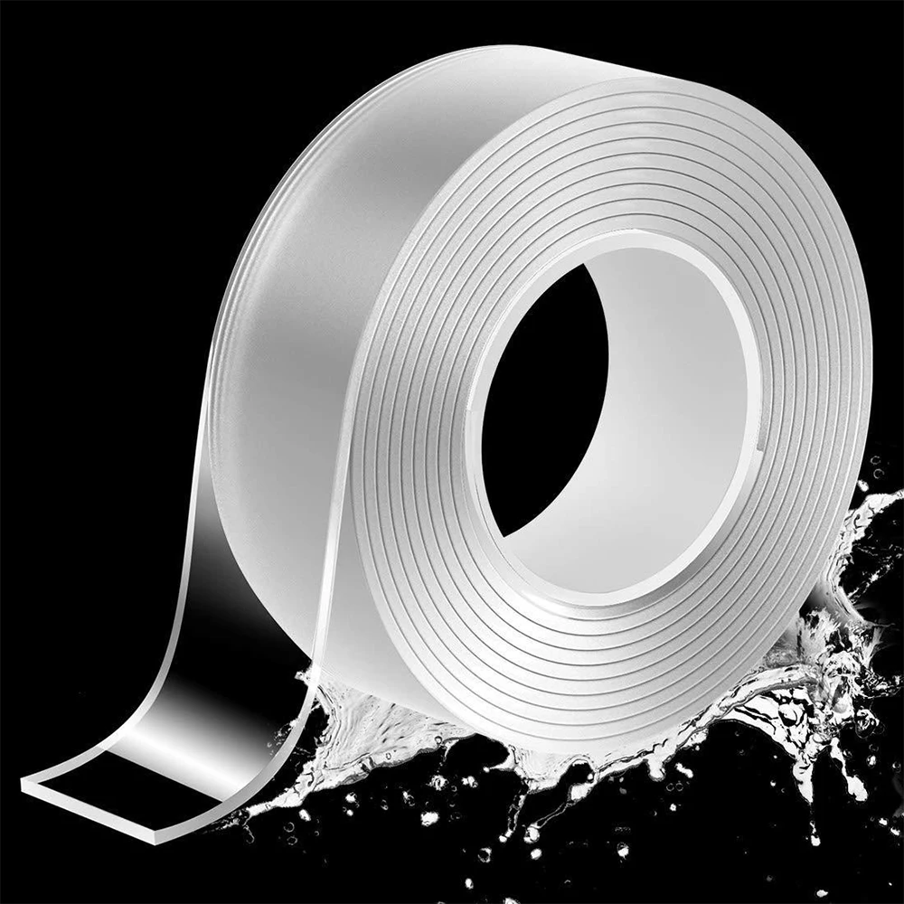 1 + 1 + 1 super strong silicone acrylic two-sided tape transparent waterproof tape clear gel