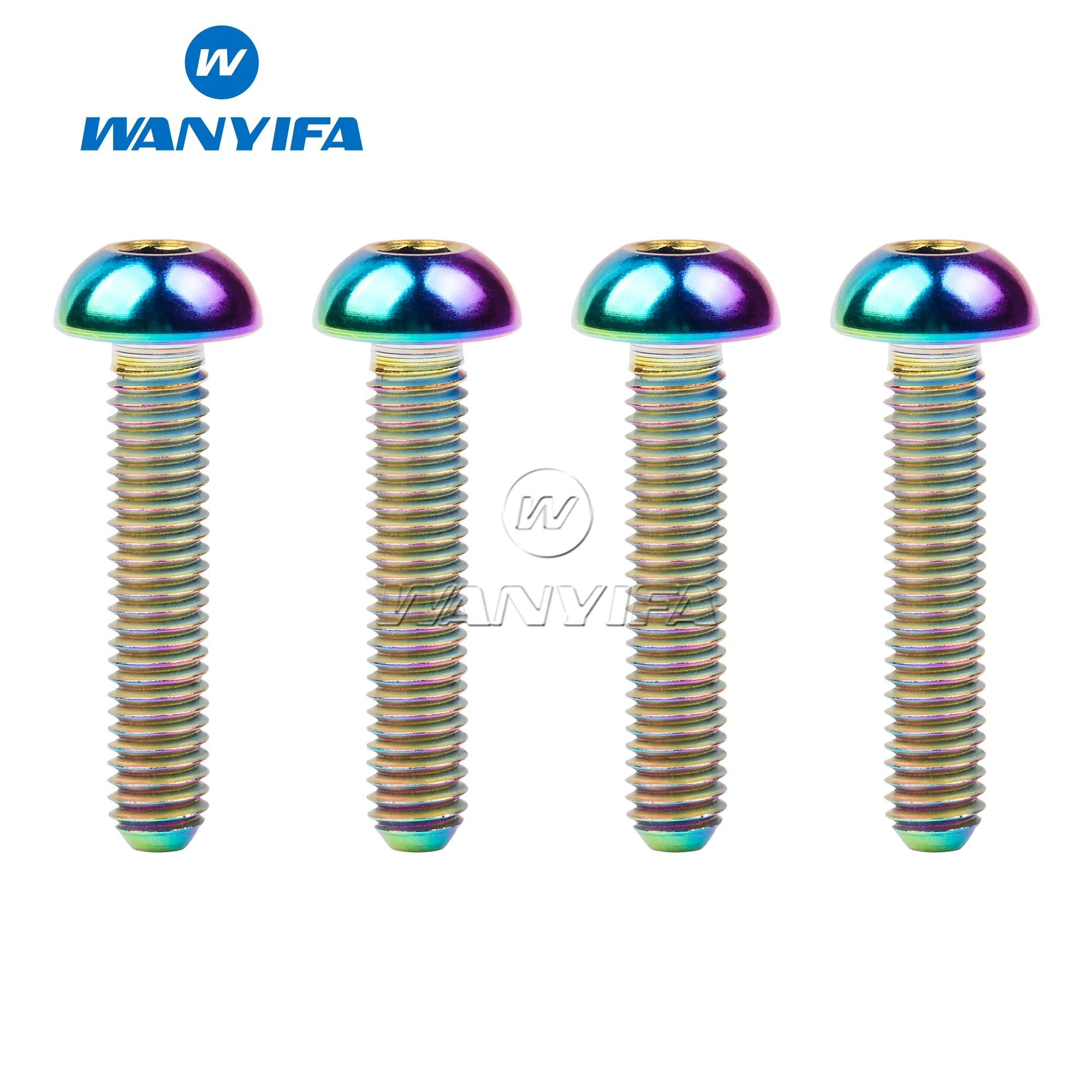 Wanyifa Titanium Bolt M3x8mm M3x10mm  M3x12mm M3x15mm Allen Key Head Screws for Bicycle Motorcycle Car 4/10pcs