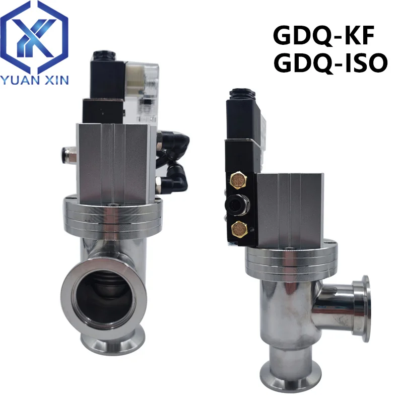 

KF pneumatic high vacuum flapper valve high vacuum angle valve GDQ-16 GDQ-25 GDQ-40 GDQ-50 GDQ-ISO 220V/24V