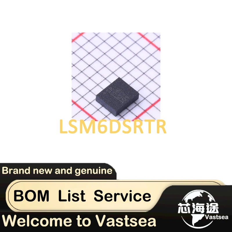 LSM6DSR, LGA-14 IMUs - Inertial Measurement Units, new and original, With BOM List Service, LSM6DSRTR
