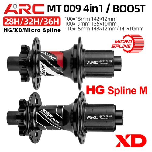MT009 buje trasero delantero BOOST 15x1 0/100 12x148/142 MTB XC Gravel E Bike buje de bicicleta 36h 28h 32h HG XD MS-micro spline 12s 6 patas