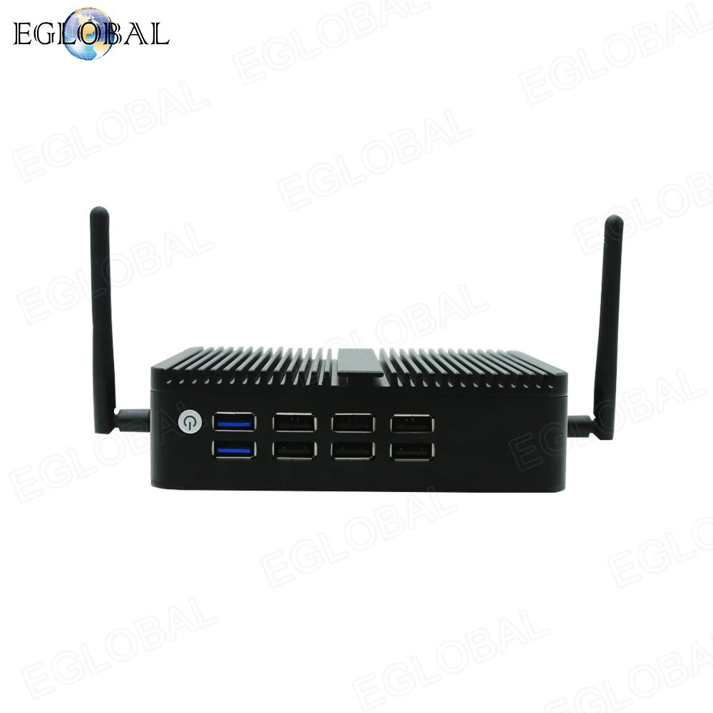 Eglobal Mini Pc Intel Celeron M4B-J6412 Fanless Laptop Met Laag Verbruik Uhd Grafische M.2 Nvme Een DDR4 Slot Ac Wifi lan