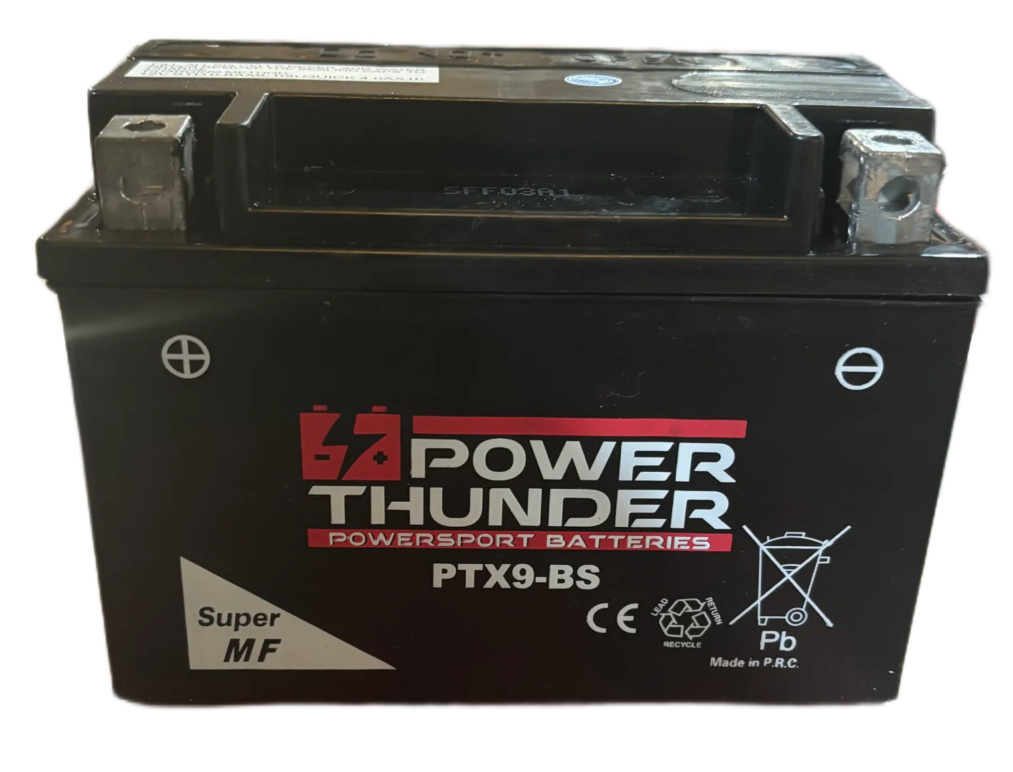Batería de moto power thunder PTX9-BS / YTX9-BS 12v 8ah moto batería voltios
