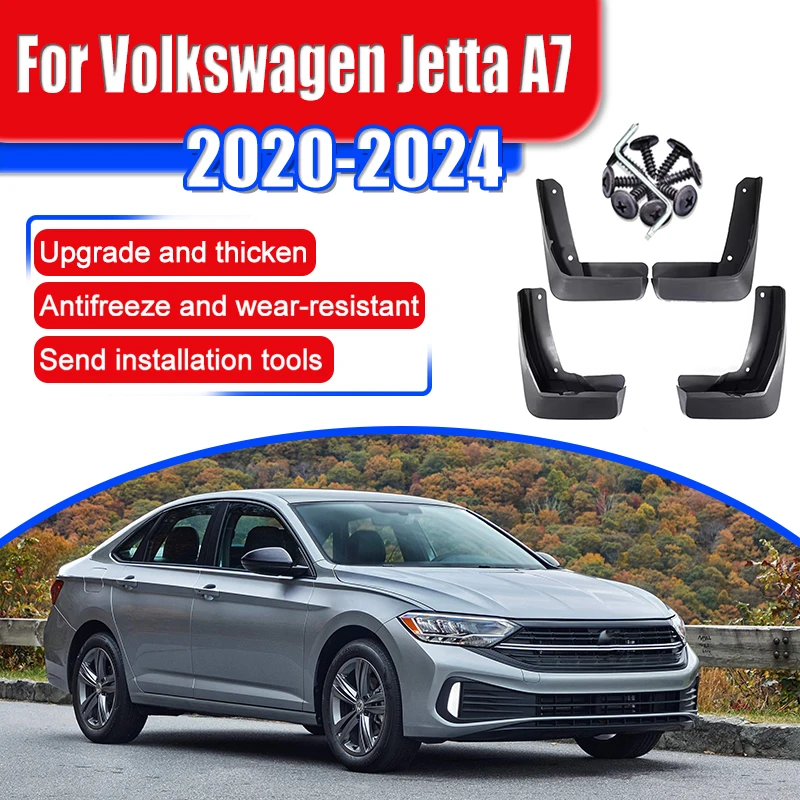 

For Volkswagen VW Jetta A7 Mk7 7 2019~2024 2020 2021 2022 Mudguard Mud Flaps Guard Splash Flap Mudguards Fender Car Accessories
