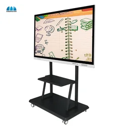 free shipping smartboard interactive board 55 inch touch screen multi touch monitor 4k Android11 for school edu meeting office