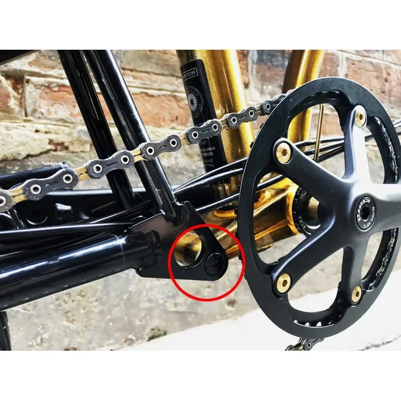 AliExpress NONE 3-color folding bicycle titanium shaft for brompton bike rear folding - titanium alloy shaft gold and silver