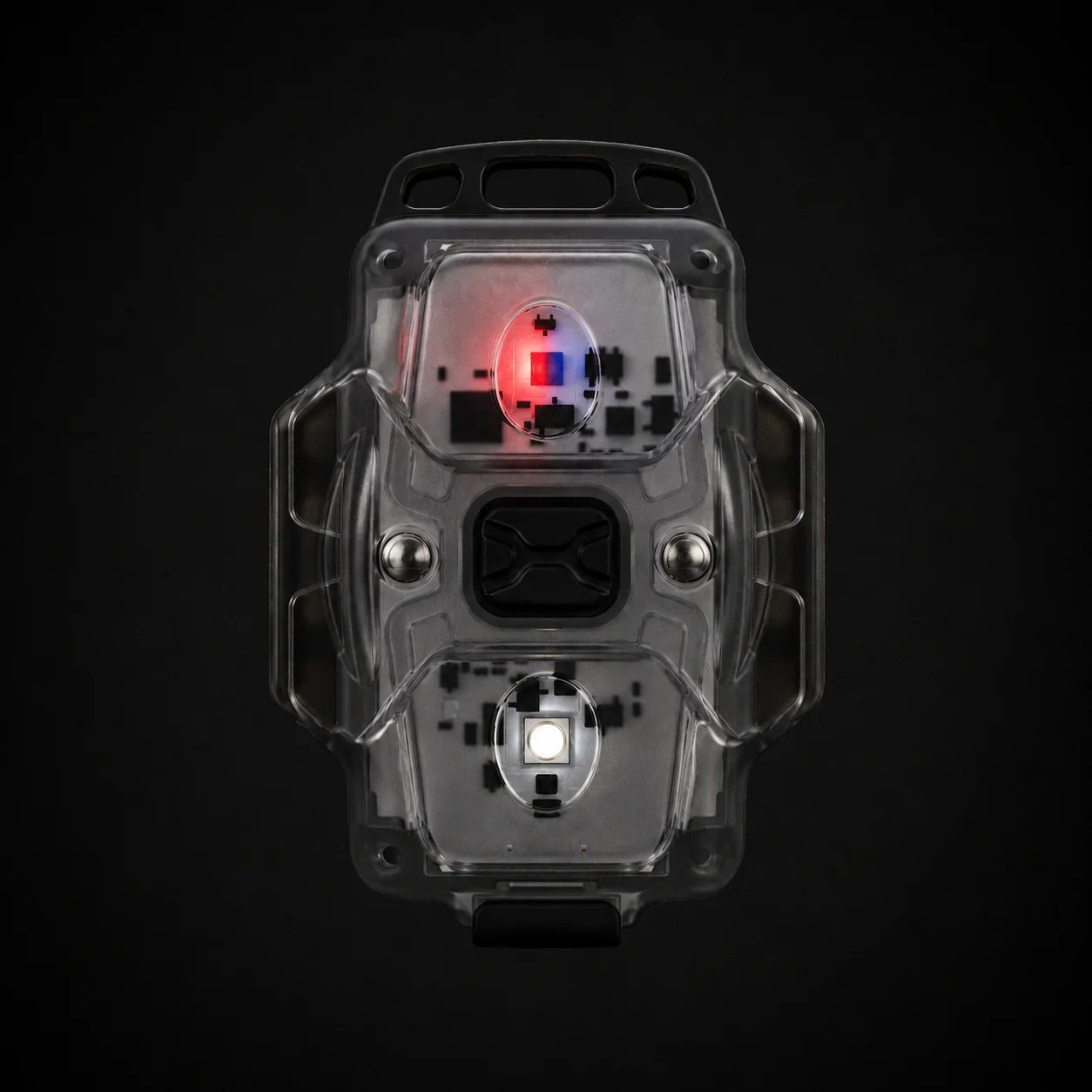 Armytek Crystal WRB USB-C Blue (White Light & Red-Blue Beacon) 150 Lm, 30/17 Lm LED Keychain Flashlight