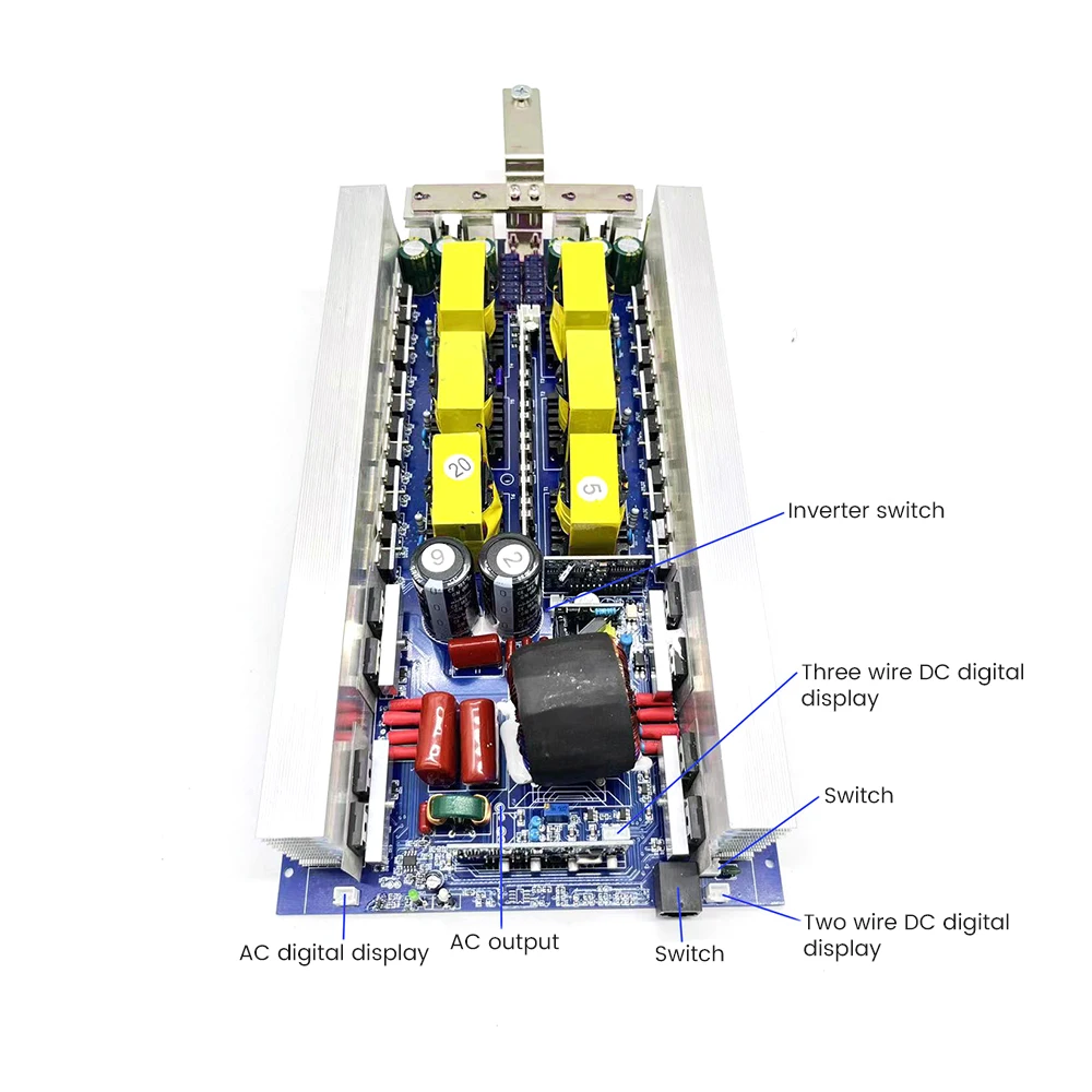 SUNYIMA 1000W 2000W 3000W DC 12V/24V to AC 220V Pure Sine Wave Inverter Power Frequency Voltage Converter Circuit Board