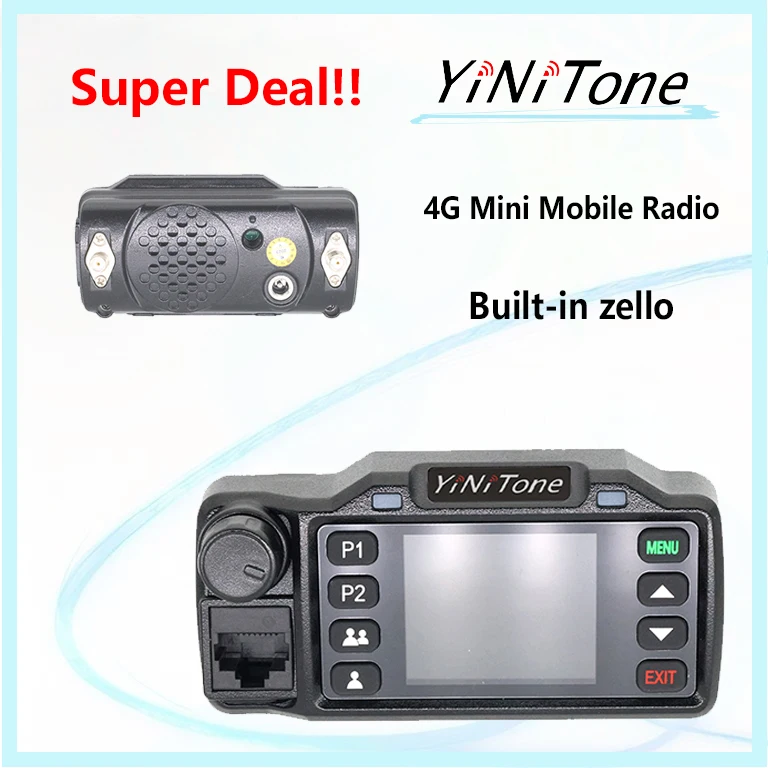 

Mini M-01 zello Mobile Radio 2G/3G/4G LTE android 5000KM Transceiver Supports GPS Positioning Vehicle Multimedia Radio Kit