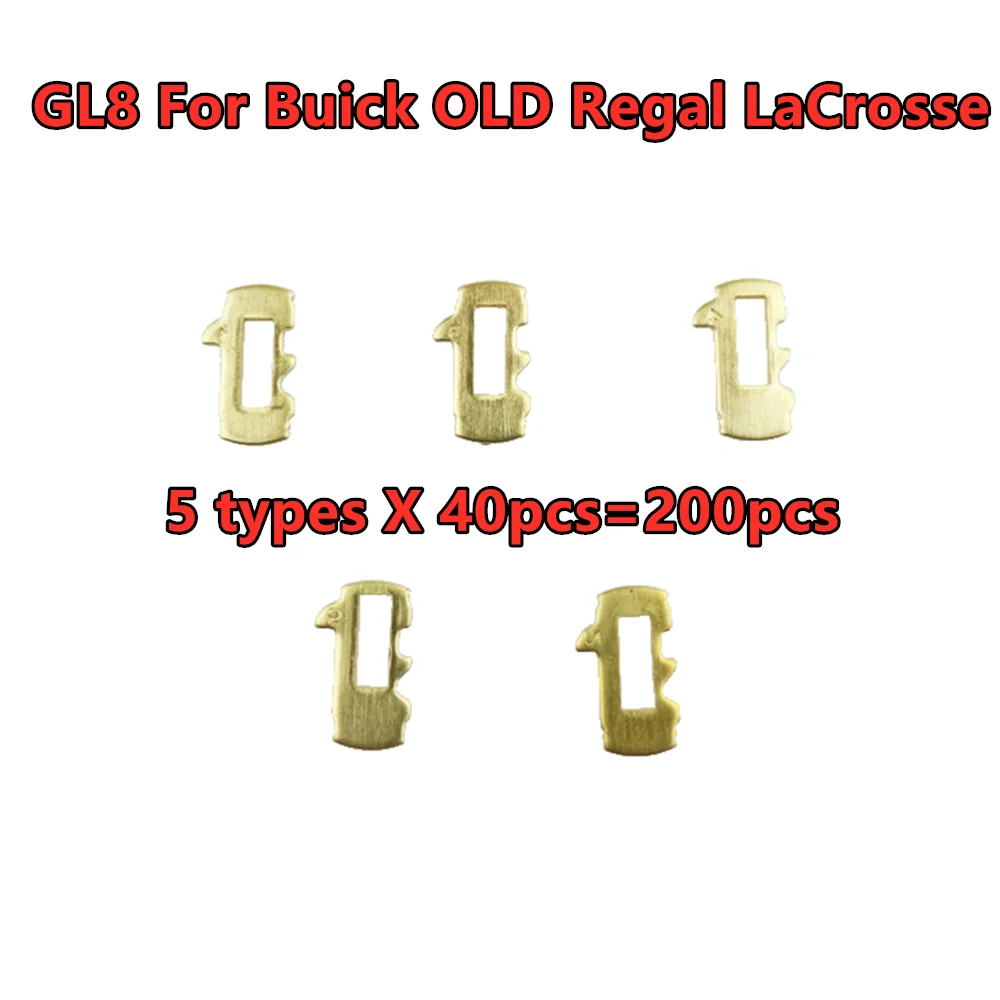 

200pcs Car Lock Reed For Buick OLD Regal LaCrosse GL8 Lock Plate Outside Teeth Flat Milling Car Lock Repair Accessories