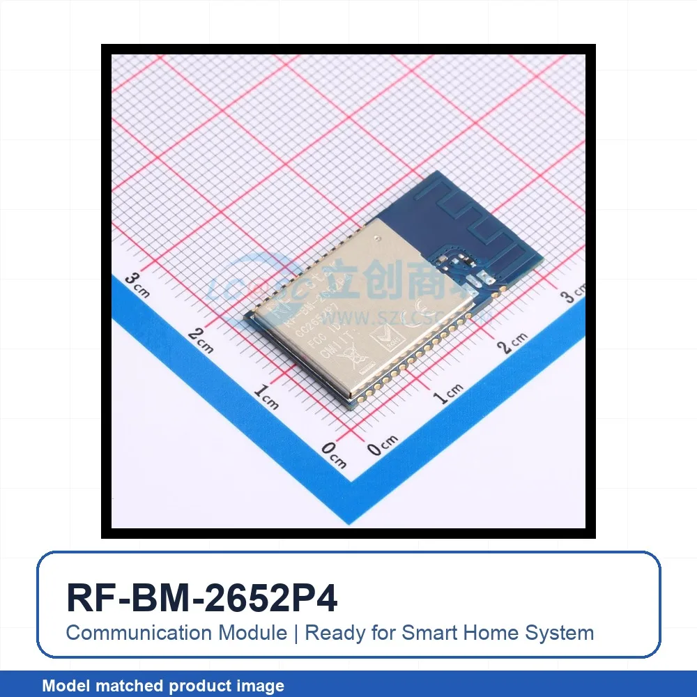 2pcs RF-BM-2652P4 SMD CC2652P7chip 5.2 20dBm Bluetooth Wireless Module for Smart Home System