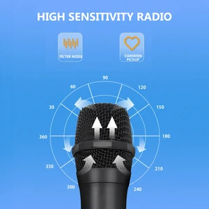 UHF wireless microphone, dynamic system, for party, church, dj, wedding, house, ktv 10 Main Sales Microphone Dynamic - №8