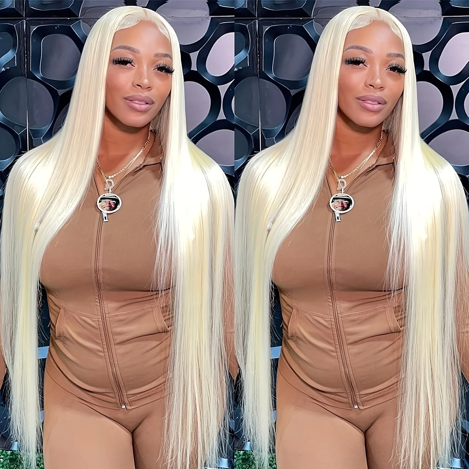 613 Honey Blonde 13x6 HD Transparent Lace Frontal Human Hair Wigs Colored Wig Brazilian Bone Straight 13x4 Lace Front Wig 36inch