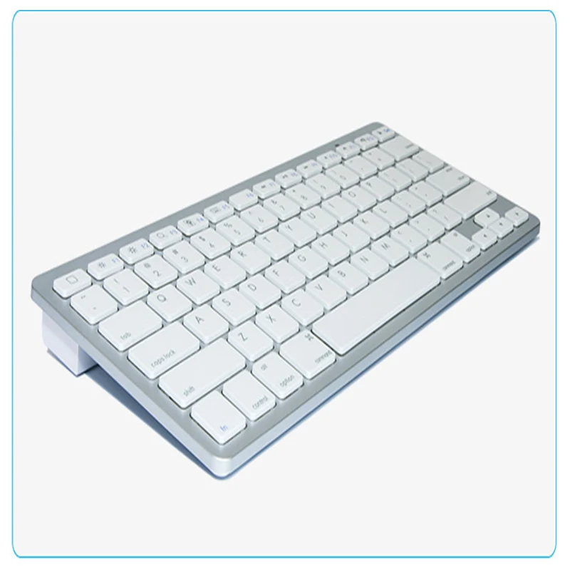 Thin 78 keys Wireless Keyboard Bluetooth Teclado for Cell Phone Tablet Laptop Notebook Home Office Black White