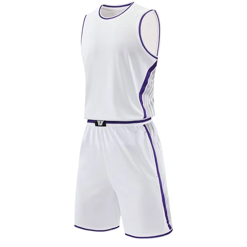 Ensembles de maillots d'entraînement de sport pour hommes et enfants, chemise et short, vêtements en fibre personnalisés, match de basket-ball, respirant, séchage rapide, nouvelle saison