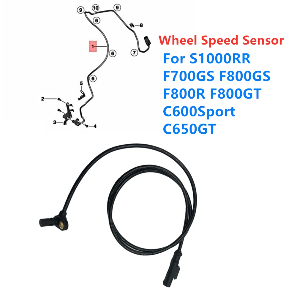

Мотоциклетный сигнальный провод ABS, силиконовый шнур для BMW S1000R RR HP4 C600Sport C650GT F700GS F800GS Adv F800R 800GT, датчик скорости колеса