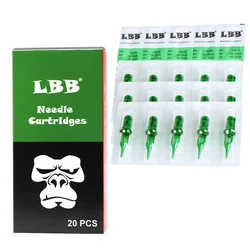 LBB Cartridge Needles Disposable Semi-Permanent Makeup Tattoo Cartridge Needle # 12RL / Tattoo Gun Supplies 40Pcs For TattooArt