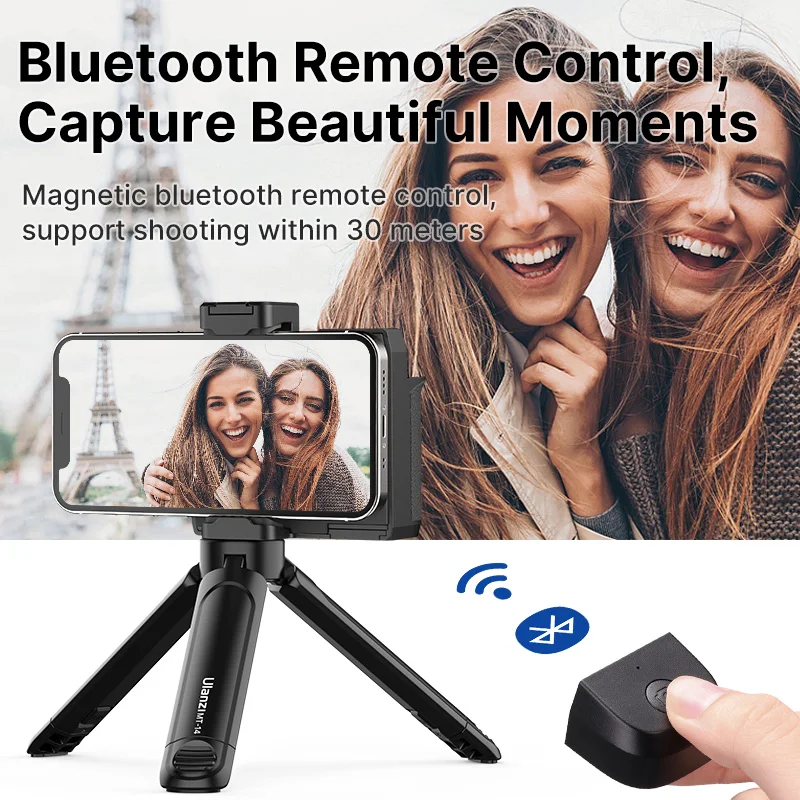 ULANZI CG01 CapGrip II ręczny uchwyt do Selfie z pilotem Bluetooth migawka do telefonu Smartphone