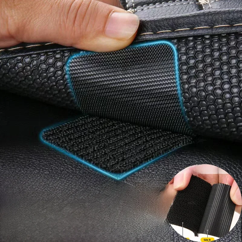 Bande universelle pour tapis de voiture, Clip de fixation pour tapis de sol, poignée auto-adhésive, autocollant de fixation pour tapis de sol de voiture