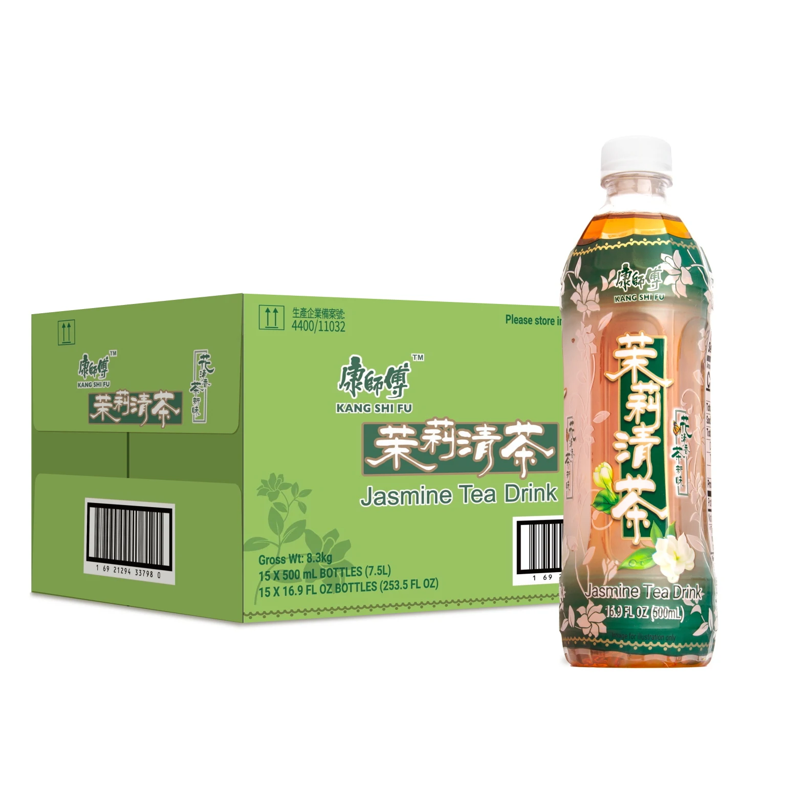 이멕스무역 중국식품 캉스푸 말리청차 자스민티 500ml, 15개, 1박스