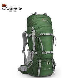 MOUNTAINTOP-mochila de viaje para acampar, bolsa deportiva con cubierta para lluvia, escalada, montañismo, Trekking al aire libre, bolsa de senderismo, 70l