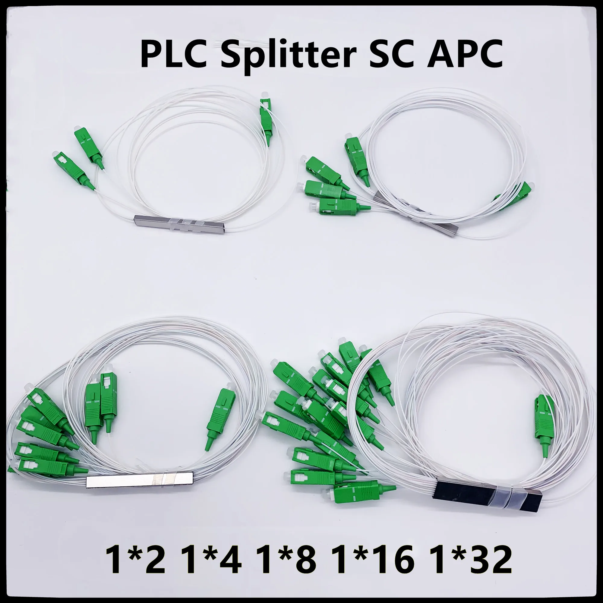 Divisor de fibra óptica Opitc, conector divisor de tubo, 5 piezas, 10 piezas, 1x2, 1 × 4, 1 × 8, 1 × 16, 1 × 32