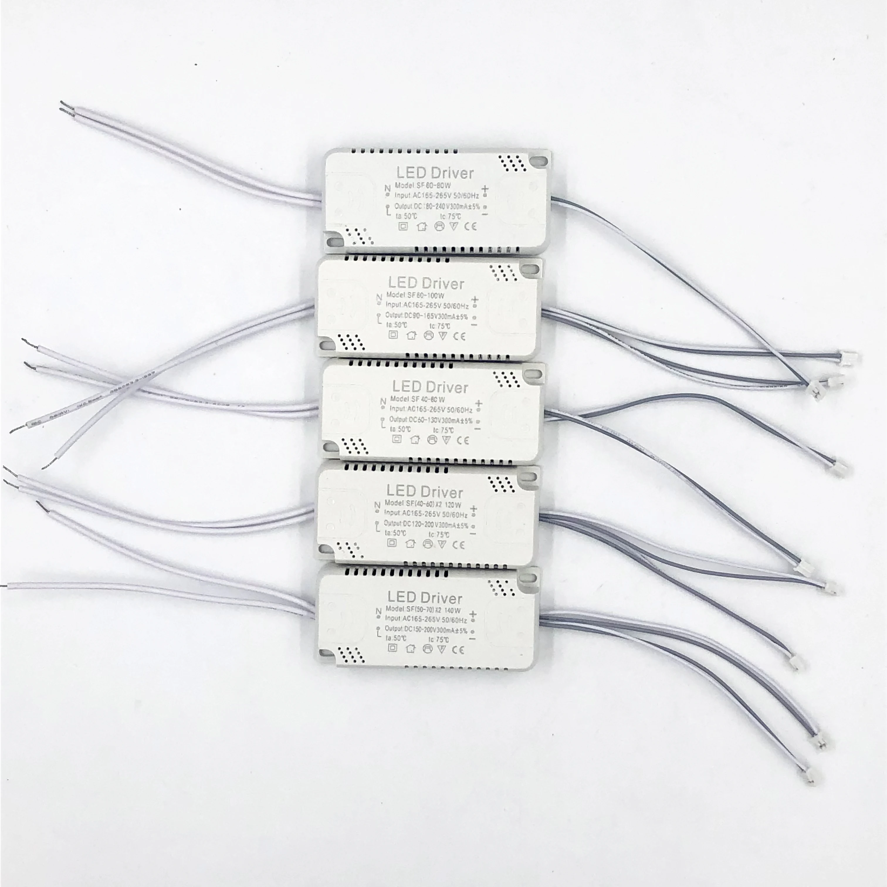 8-140W 300ma LED Driver Power Supply Adapter For AC165-265V Non-Isolating Transformer Ceiling Light Replacement Bulb Chip