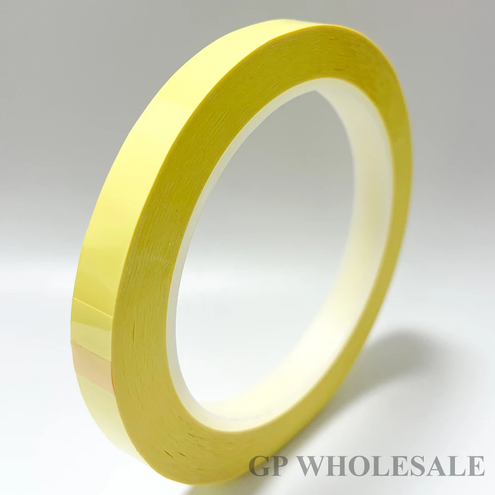 5-rolls-11mmx66m-yellow-mylar-pet-tape-130c-high-temp-5kv-flame-retardant-insulation-for-small-transformer-motor-coil-pcb-wires