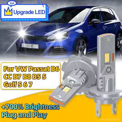 2x H7 Headlight Bulb 30000LM LED Car Light Upgrade 6000K Lamp For VW Passat B6 CC B7 B8 B5 5 Golf 5 6 7 Plug and Play