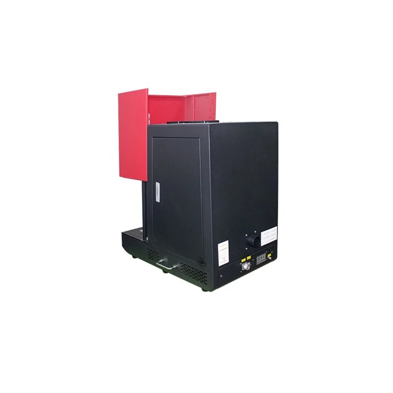 Ly Enclosed Fiber Laser Nameplate Marking Machine Laser Source Optional Metal Stainless Steel with Electric Lifting Function 50W