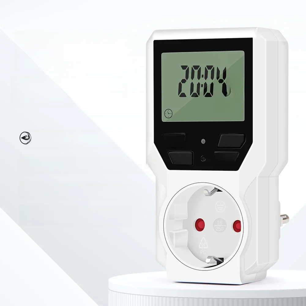 AliExpress JUANJUAN Digital Timer Switch Programmable Electronic Timer Socket Outlet Countdown Micro Cycle Day/Hour Time Control EU Plug 230V/16A