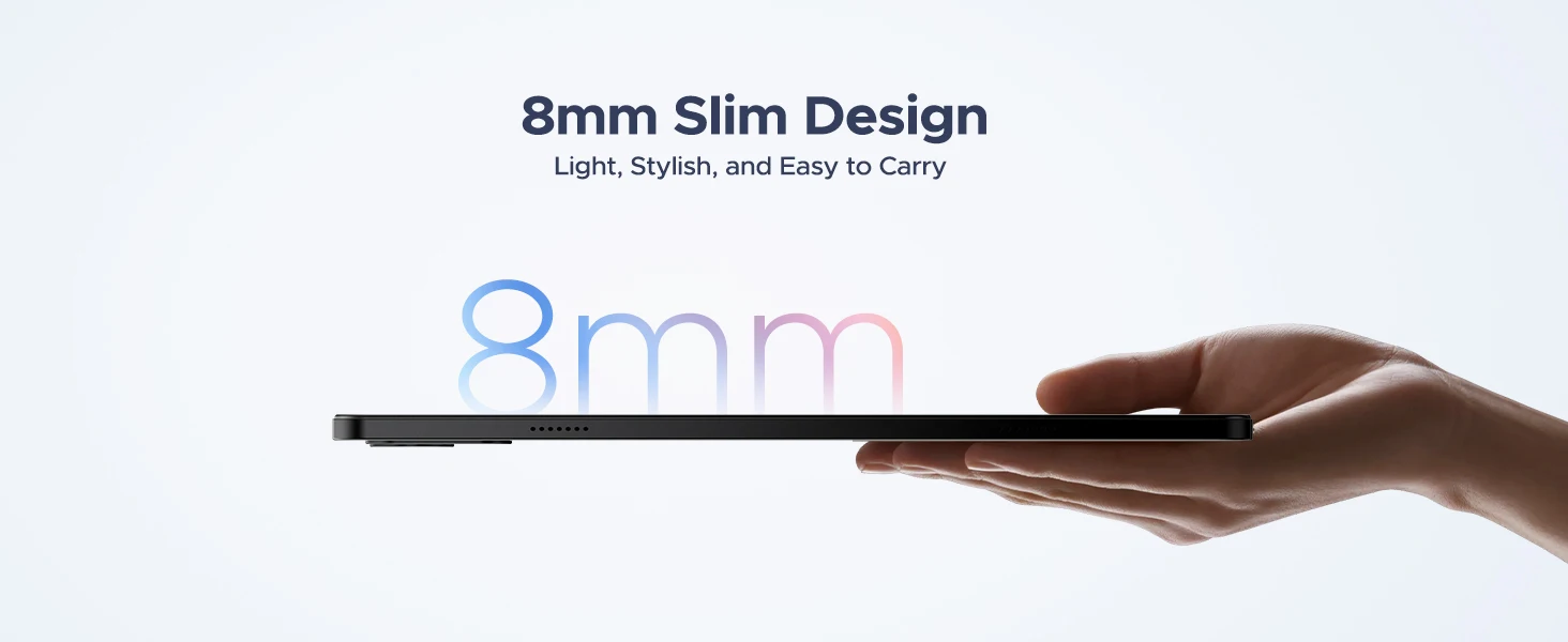 POCKAM P10 Pro Smart Tablet 10.1'' Tablet with 8800mAh Battery, 48GB RAM (8GB+40GB), 128GB ROM, Gemini AI, Android 16, and Widevine L1 support