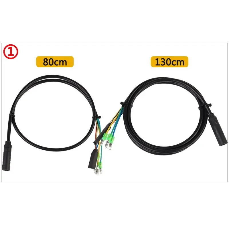 ChamRider,Waterproof And Non-Waterproof Electric Bike Motor Cable For Connection To Controller, 80CM, 130CM