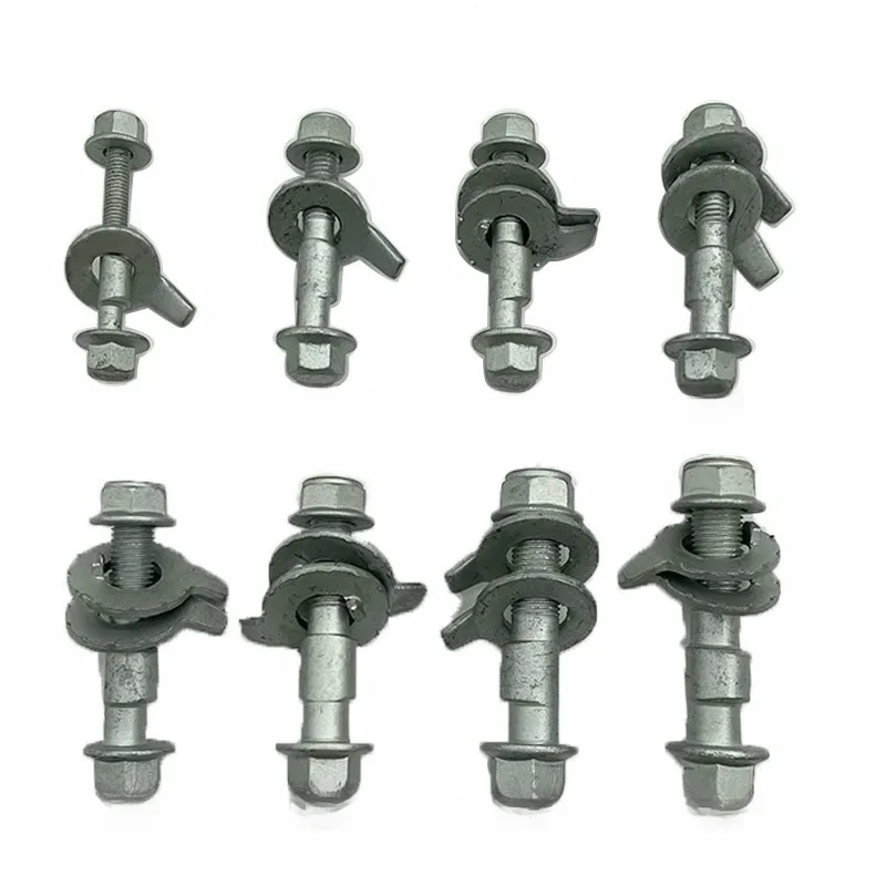 4 pièces 10mm-17mm 12.9 niveaux automobile quatre roues alignement cambrure boulon pneu vis excentrique réglage de voiture outils de réparation argent