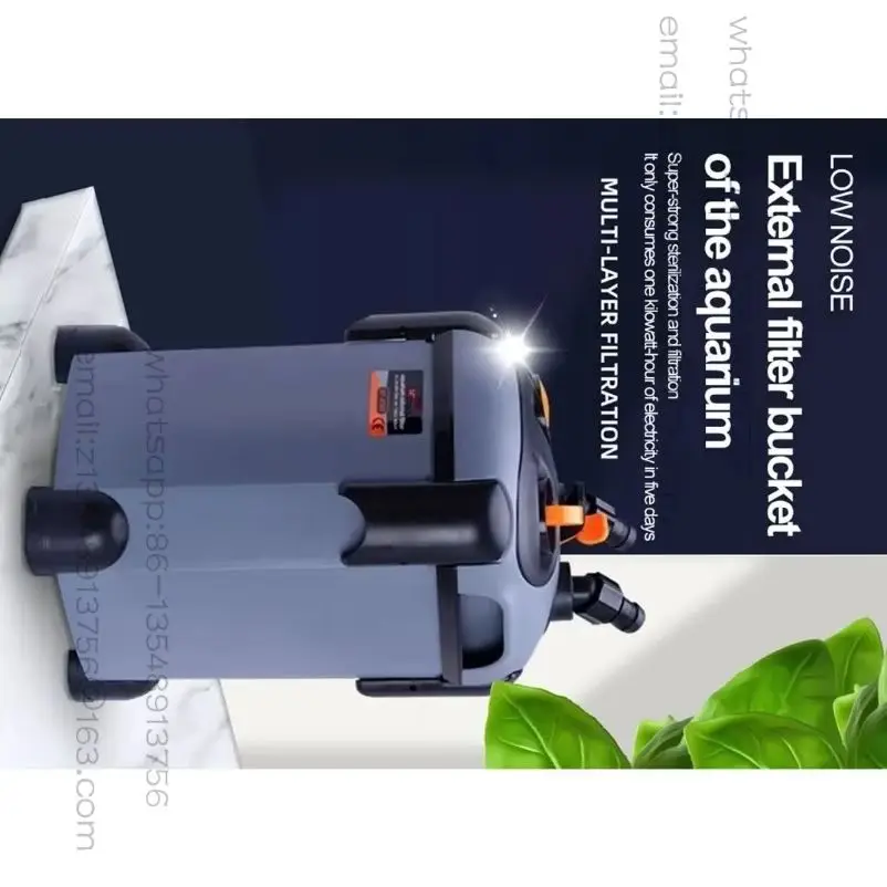 

Fish tank external filter bucket water purification silent circulation pump high efficiency aquarium cleaning tool