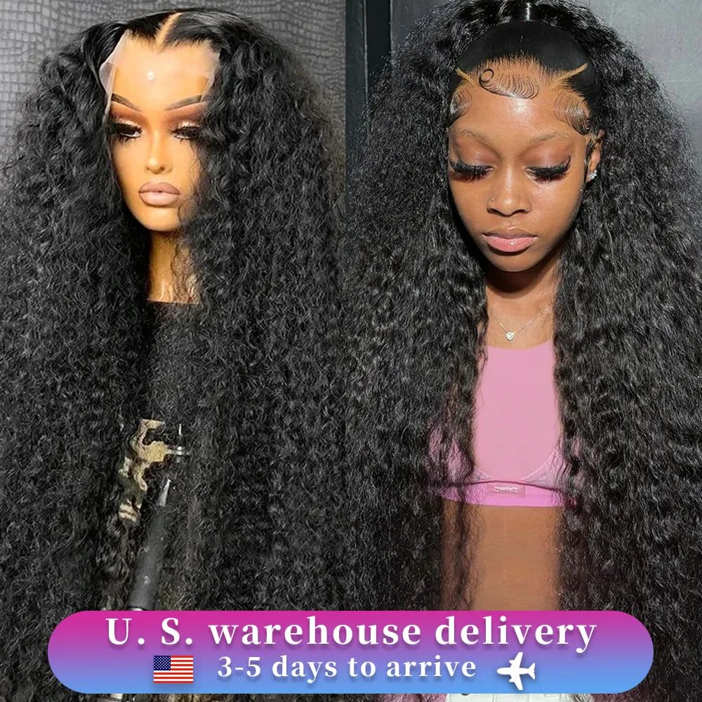 13x6 40inch 250% Loose Deep Wave 13x6 HD Lace Frontal Wig Brazilian 40 Inch 13x4 Curly Lace Frontal Human Hair Wigs For Women