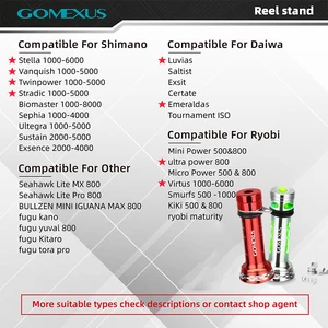 GOMEXUS-WIRID Stand cân bằng cuộn cho Shimano Vanford Stradic FK Daiwa Livias 1000-5000, R4 12 Dòng đánh cá chính Shimano Technium - №4